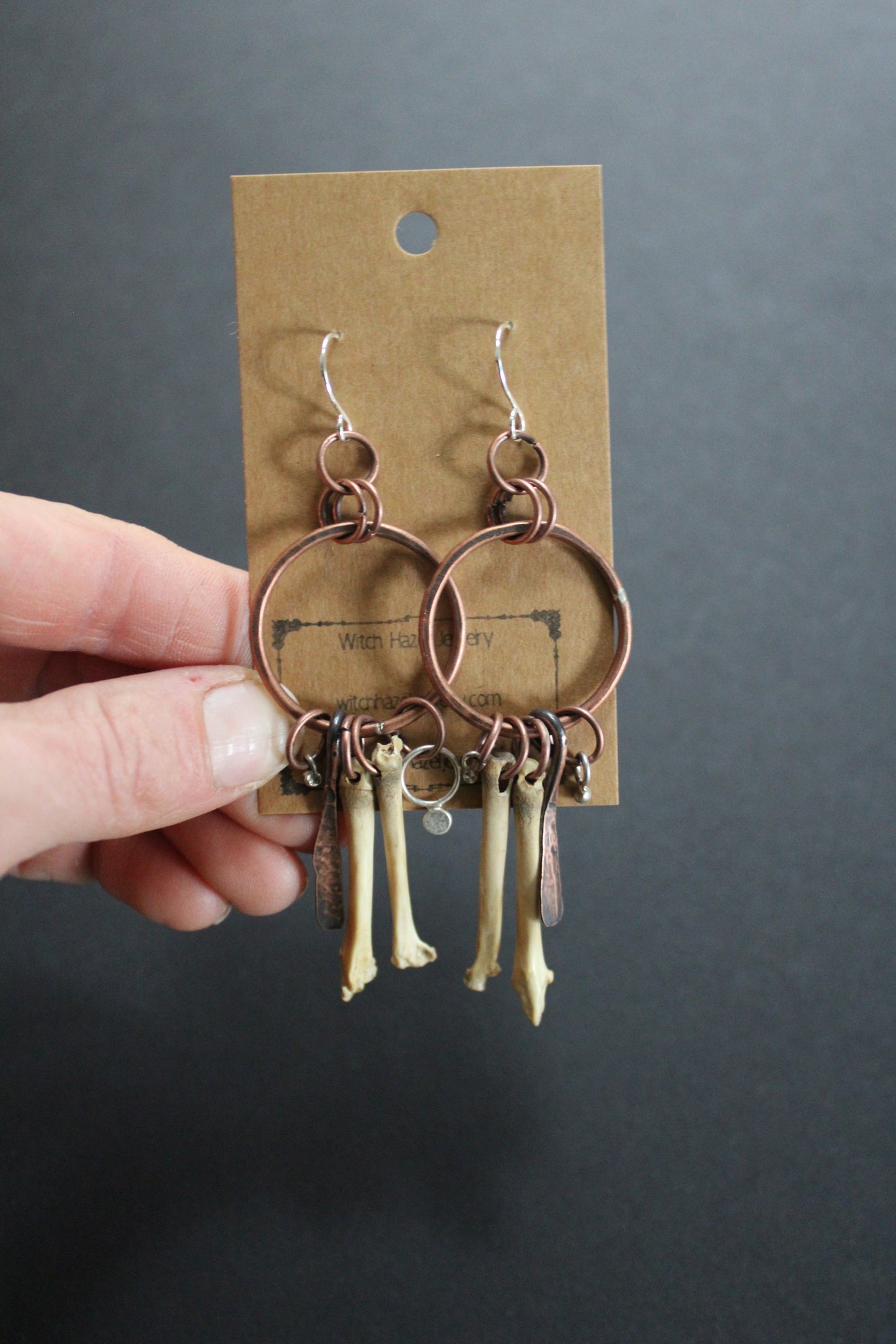 Copper Trinket Hoop Earrings