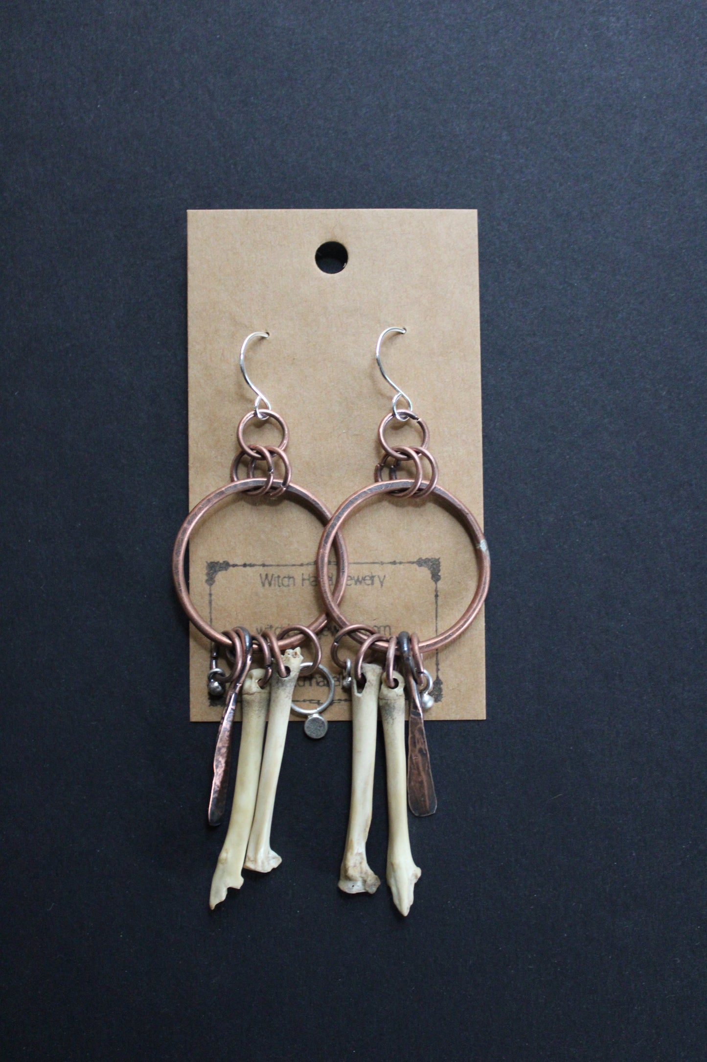 Copper Trinket Hoop Earrings