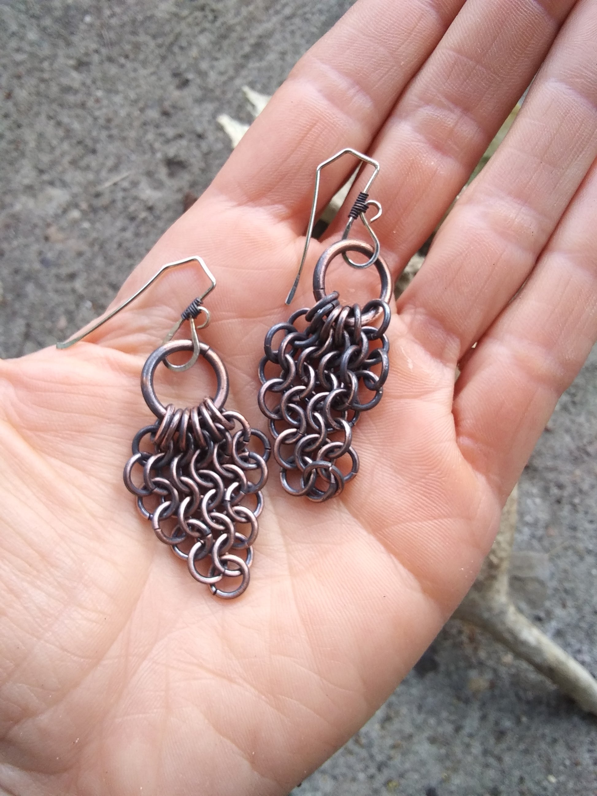 witch store pittsburgh,  small chainmail earrings,  gothic chainmail hoop earrings , elegant chainmail earrings,  elegant chainmail,  distressed jewelry,  distressed earrings,  distressed copper jewelry,  distressed copper earrings, goth girl earrings,  distressed copper,  dark copper jewelry,  dark copper earrings,  copper hoops,  copper earrings hoops,  copper earrings,  copper chainmail dangles,  copper chainmail,  copper chain link earrings,  copper bib chainmail hoop earrings,  artisan copper earrings